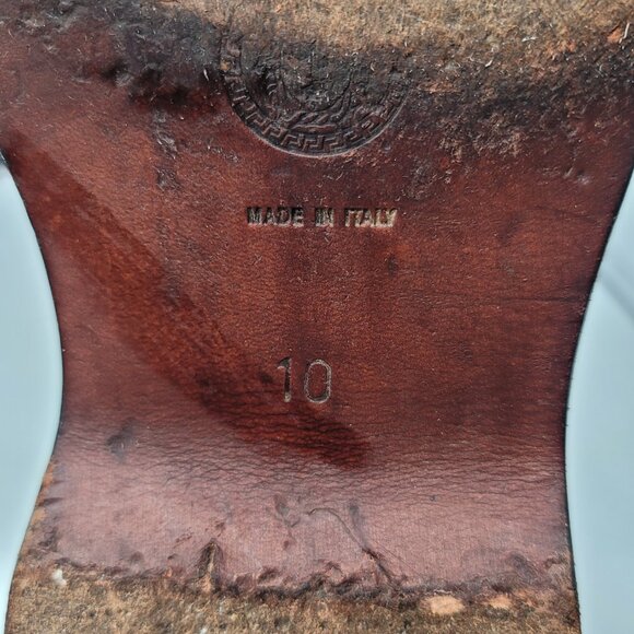 Versace Blue Loafer Slip on shoes size 10 Italian Designer Business Casual - Picture 7 of 11